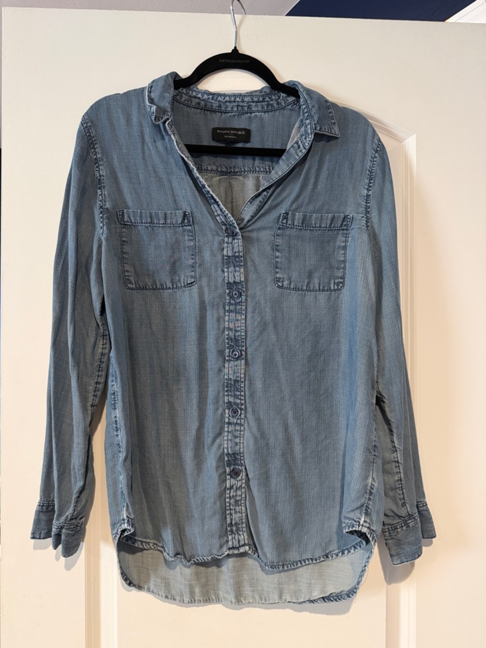 Banana Republic Light Blue Denim Button-Down Shirt
